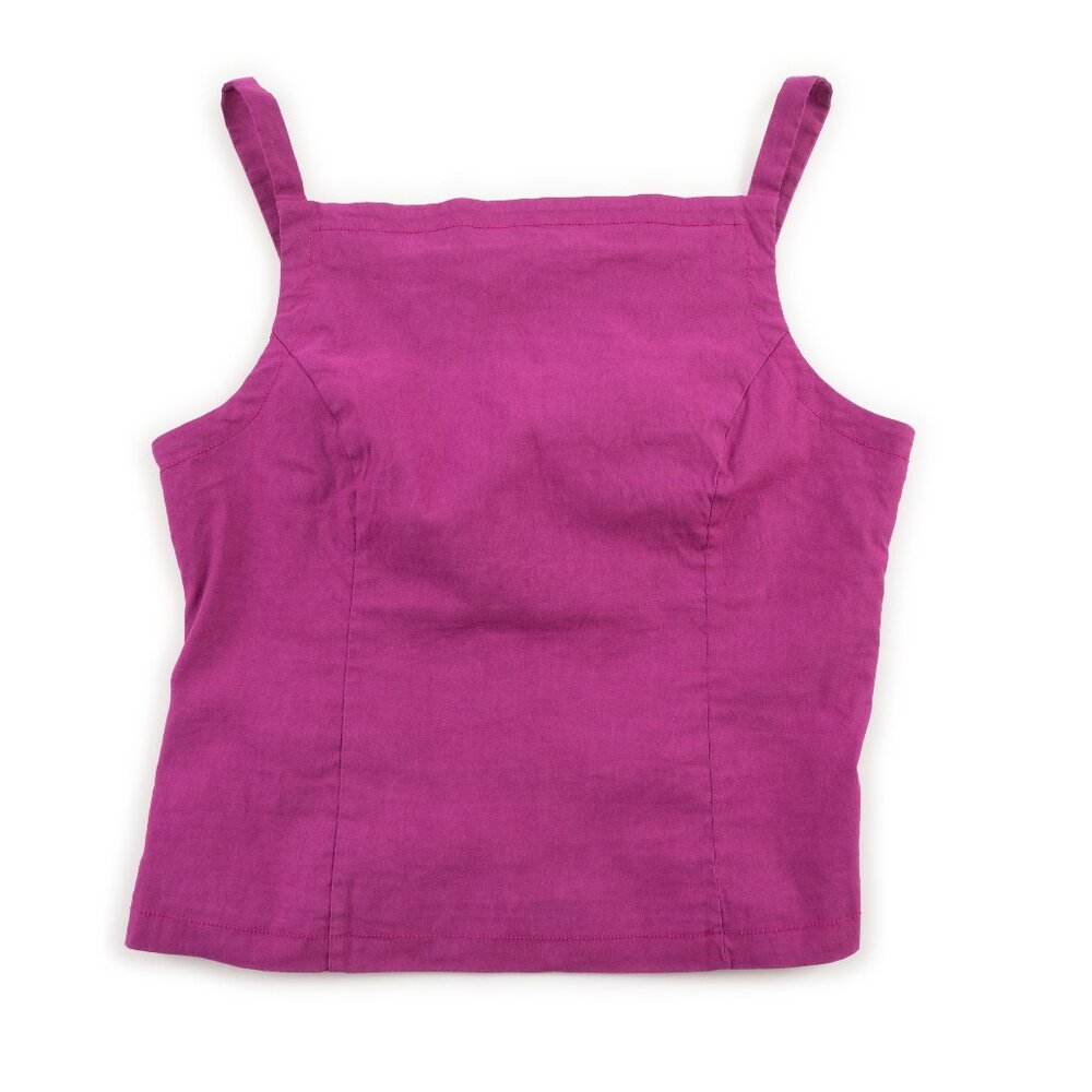 NEW Maeve by ANTHROPOLOGIE purple linen blend tank size L